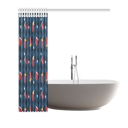 Beer Pong Pattern Print Design 01 Shower Curtain