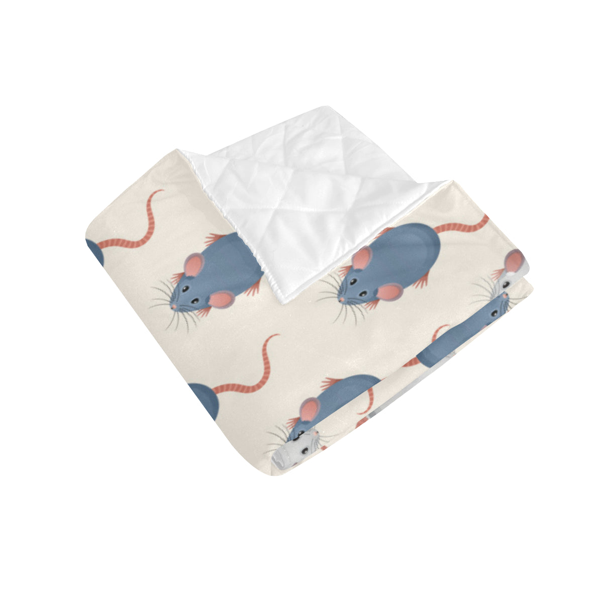 Rat Pattern Print Design 03 Premium Quilt