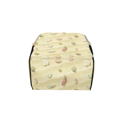 Beach with Seashell Theme Diaper Bag Backpack