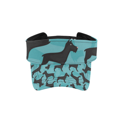 Schnauzers Pattern Print Design A01 Unisex Sun Visor