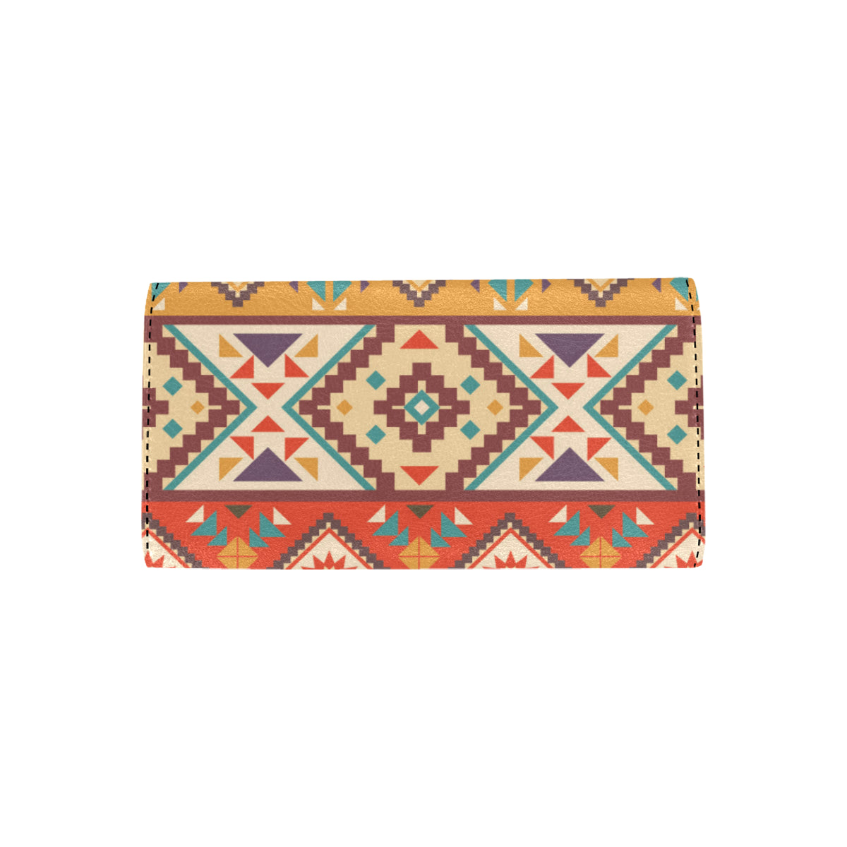 Navajo Pattern Print Design A01 Women's Trifold Wallet
