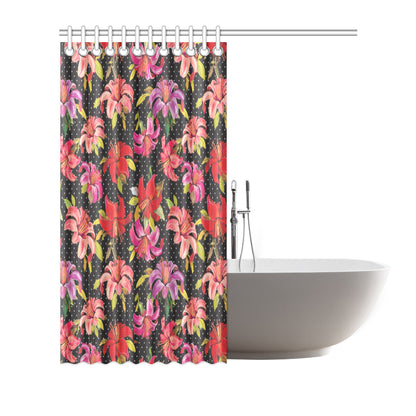 Lily Pattern Print Design LY012 Shower Curtain