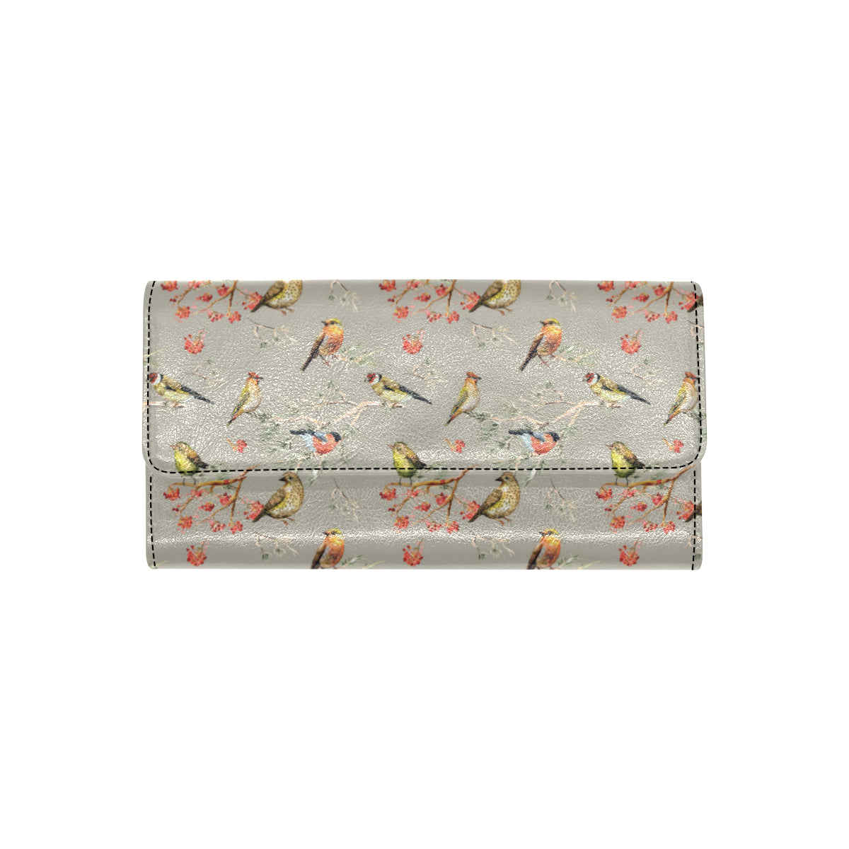 Birds Pattern Print Design 03 Women's Trifold Wallet