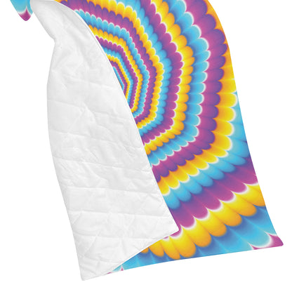 Optical illusion Pattern Print Design A04 Premium Quilt