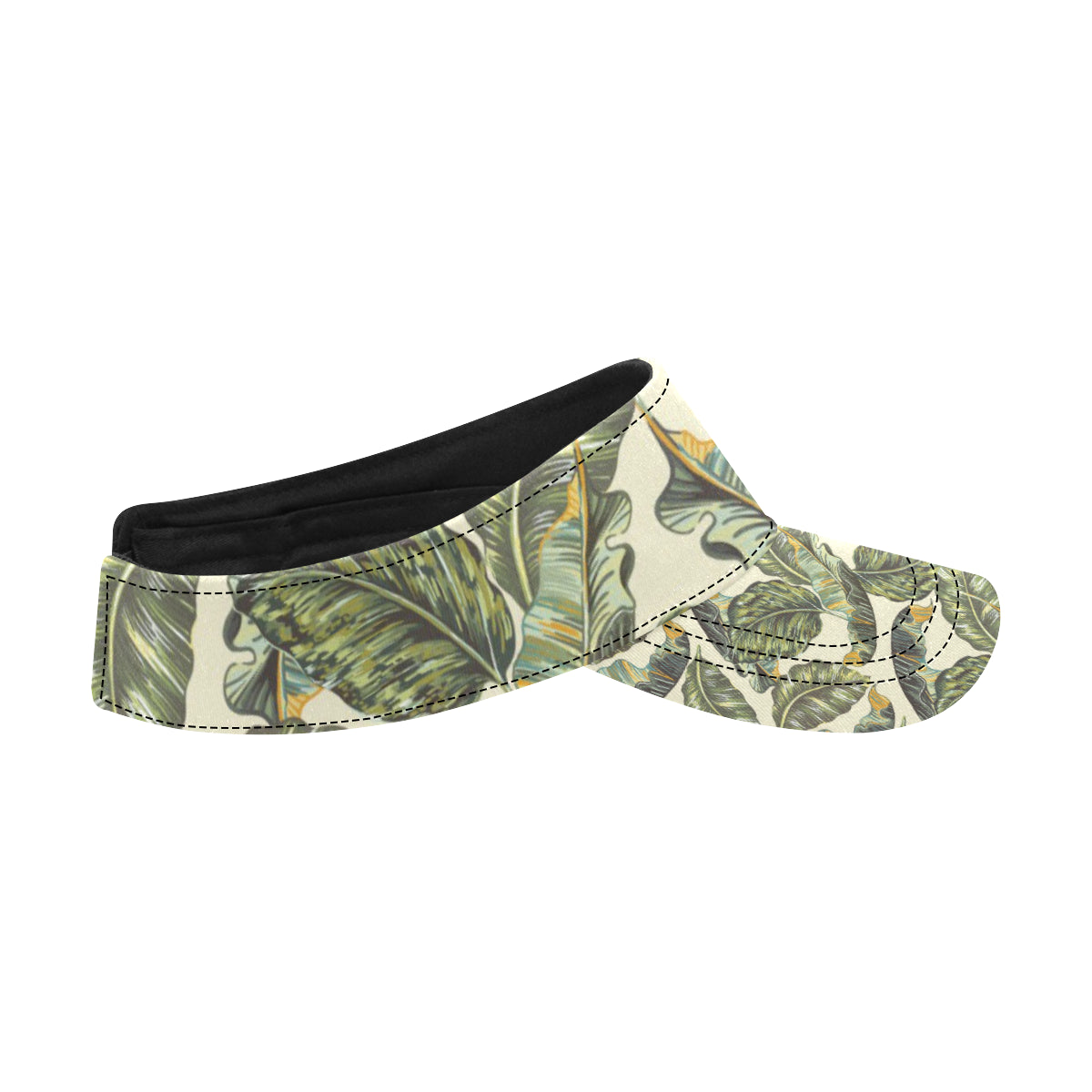 Banana Leaf Pattern Print Design BL08 Unisex Sun Visor