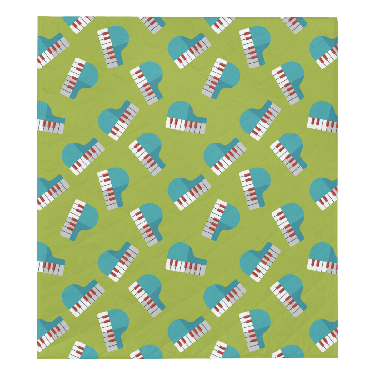 Piano Pattern Print Design 03 Premium Quilt