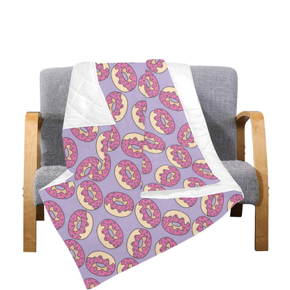 Donut Pattern Print Design DN015 Premium Quilt