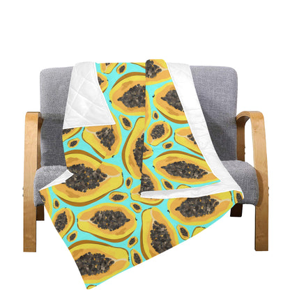 Papaya Pattern Print Design PP03 Premium Quilt