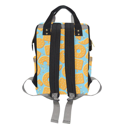 Cracker Pattern Print Design 02 Diaper Bag Backpack