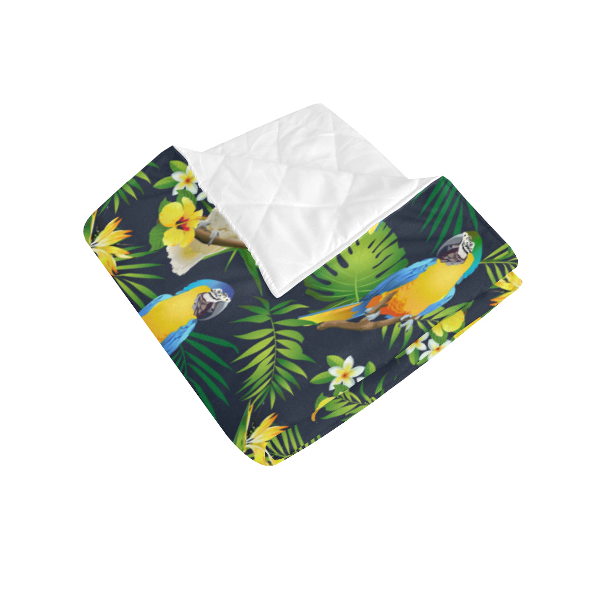Parrot Pattern Print Design A03 Premium Quilt