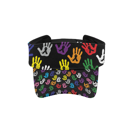 Cancer Awareness Pattern Print Design 04 Unisex Sun Visor
