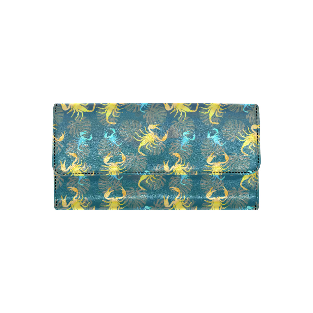 Scorpion Pattern Print Design 02 Women's Trifold Wallet