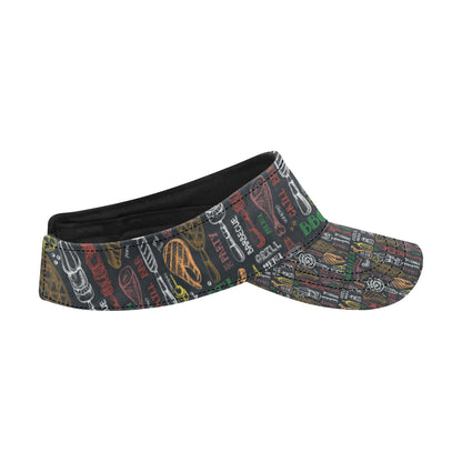 Barbecue Pattern Print Design 03 Unisex Sun Visor