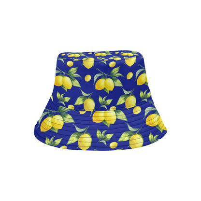 Lemon Pattern Print Design LM06 Unisex Bucket Hat