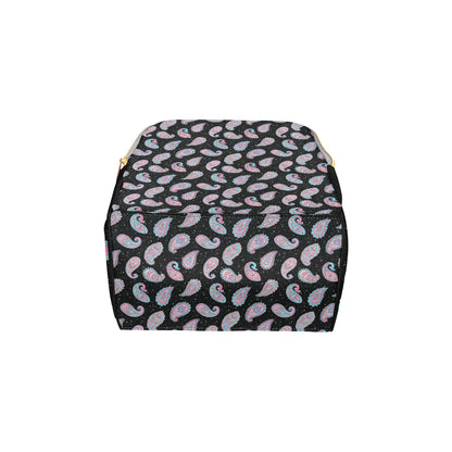 Paisley Pink Design Mandala Print Diaper Bag Backpack