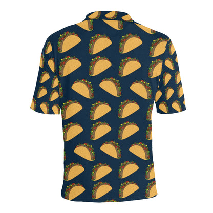 Taco Pattern Print Design TC04 Men Polo Shirt
