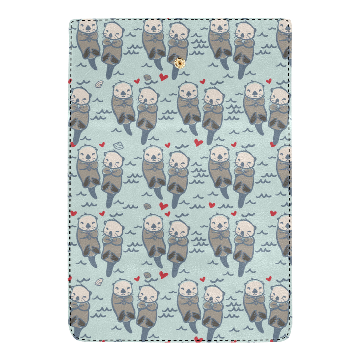 Sea Otter Pattern Print Design 03 Women's Trifold Wallet
