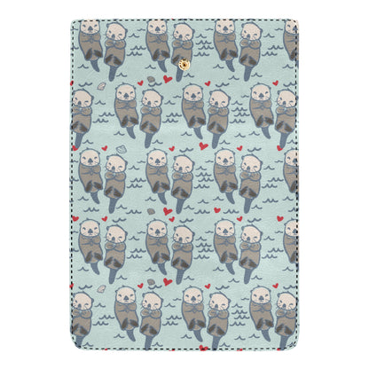 Sea Otter Pattern Print Design 03 Women's Trifold Wallet