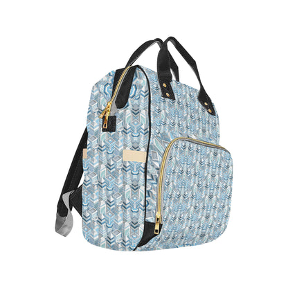 City  Pattern Print Design 03 Diaper Bag Backpack