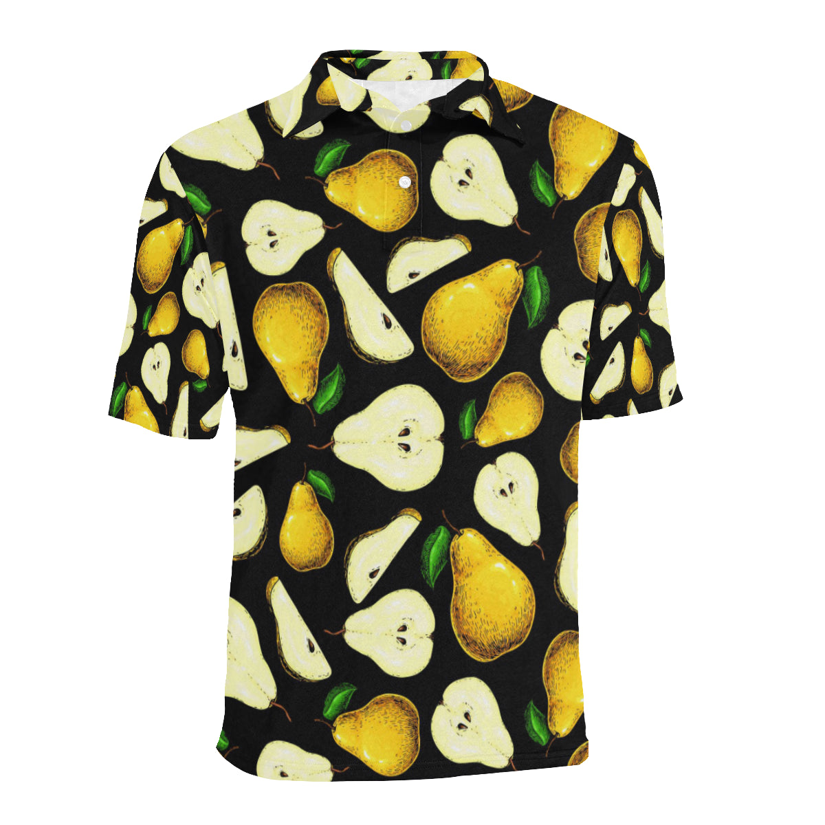 Pear Pattern Print Design PE01 Men Polo Shirt
