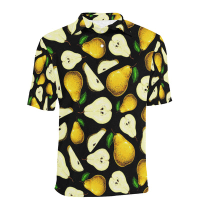 Pear Pattern Print Design PE01 Men Polo Shirt