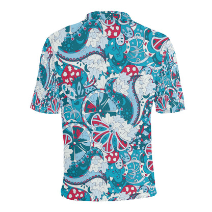 Funky Retro Pattern Print Design A05 Men Polo Shirt