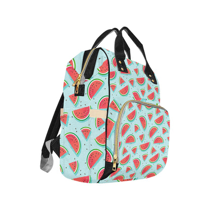 Watermelon Pattern Print Design WM03 Diaper Bag Backpack