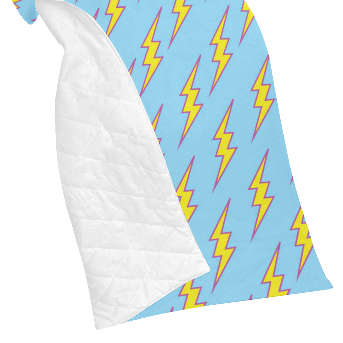 Lightning Thunder Pattern Print Design 02 Premium Quilt