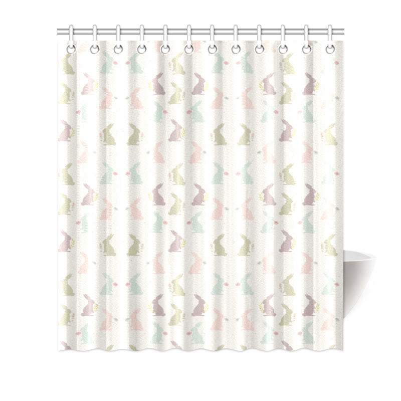 Bunny Pattern Print Design 05 Shower Curtain