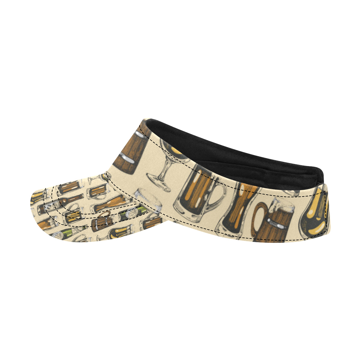 Beer Pattern Print Design 04 Unisex Sun Visor