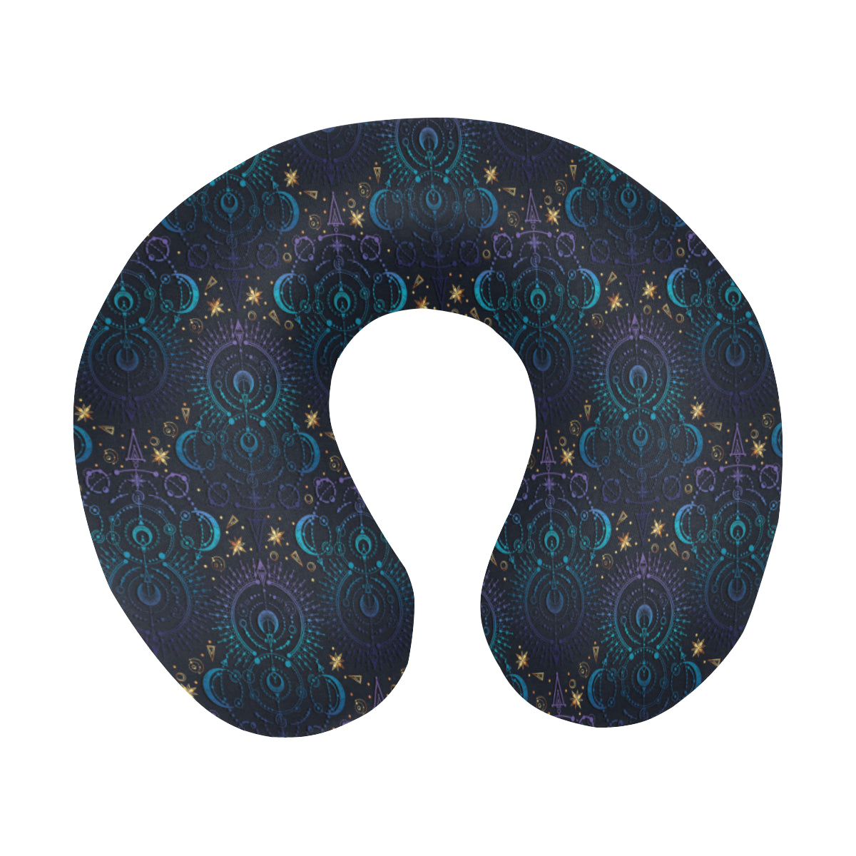 Celestial Pattern Print Design 06 U-Shaped Travel Neck Pillow
