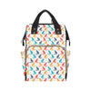 Cat Pattern Print Design 03 Diaper Bag Backpack