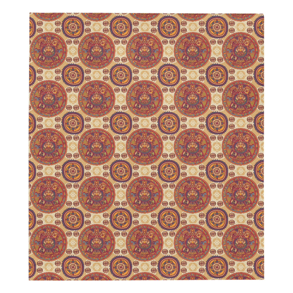 Calendar Aztec Pattern Print Design 01 Premium Quilt