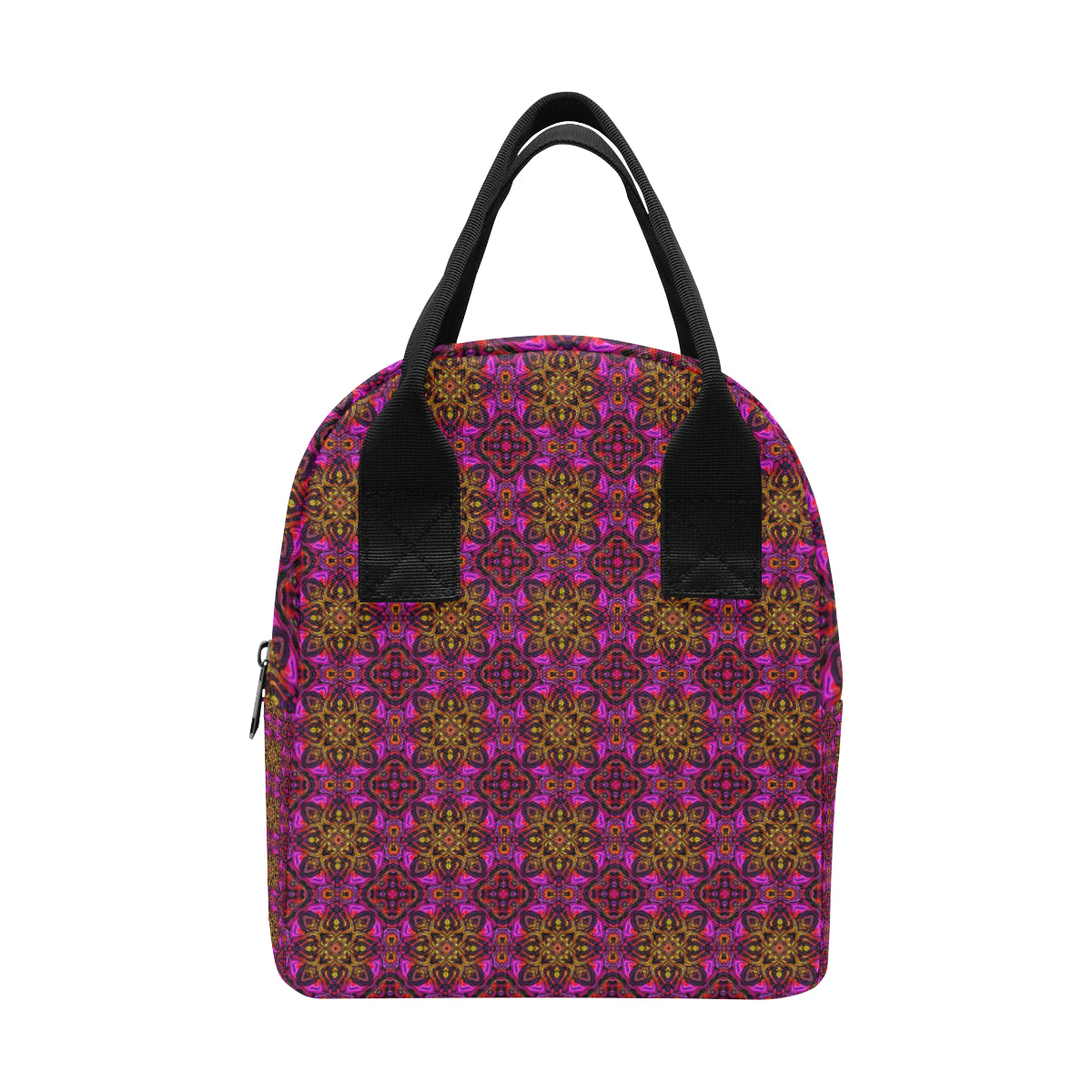kaleidoscope Abstract Print Design Insulated Lunch Bag