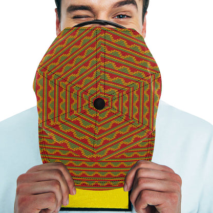Rasta Reggae Color Print Snapback Cap