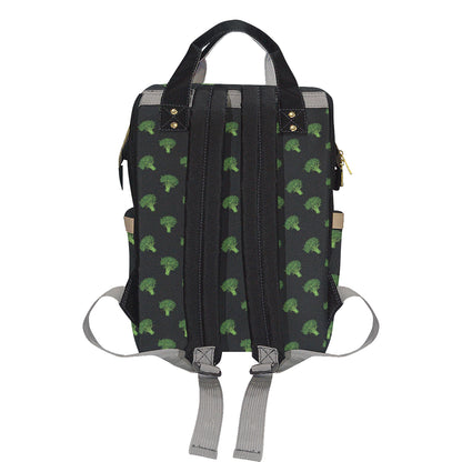 Broccoli Pattern Print Design 04 Diaper Bag Backpack