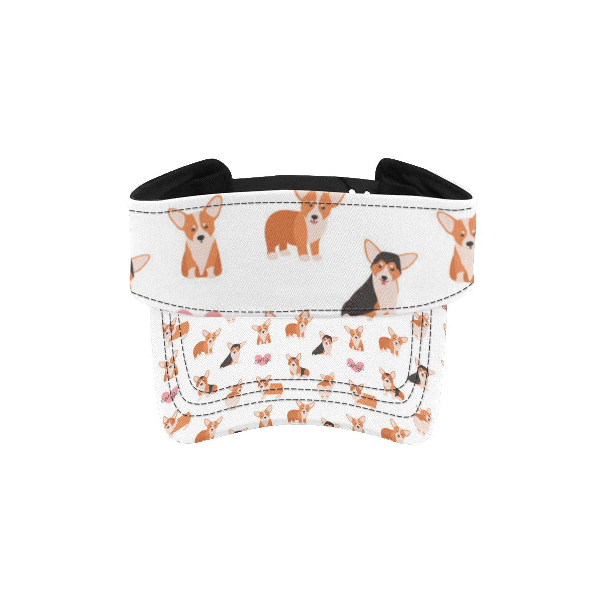 Cardigan Welsh Corgis Pattern Print Design 02 Unisex Sun Visor
