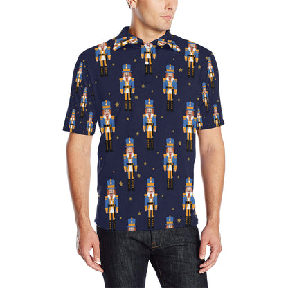 Nutcracker Pattern Print Design A04 Men Polo Shirt
