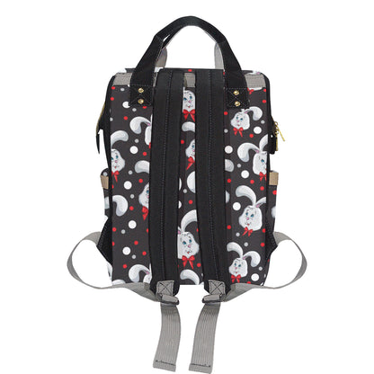 Rabbit Pattern Print Design RB012 Diaper Bag Backpack