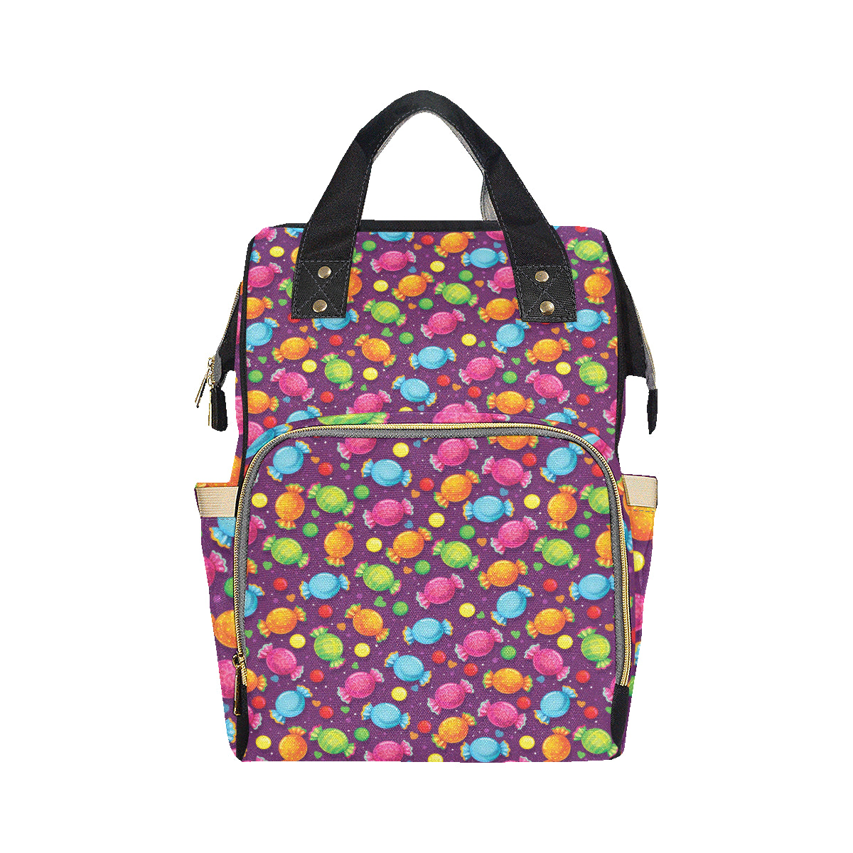 Candy Pattern Print Design CA05 Diaper Bag Backpack