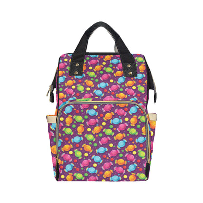 Candy Pattern Print Design CA05 Diaper Bag Backpack
