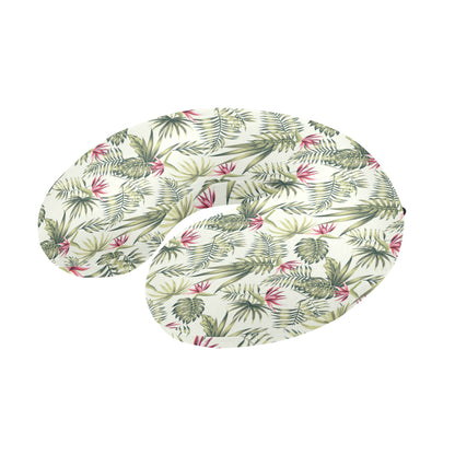 Bird Of Paradise Pattern Print Design 04 U-Shaped Travel Neck Pillow