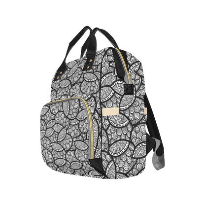 Polynesian Pattern Print Design A01 Diaper Bag Backpack