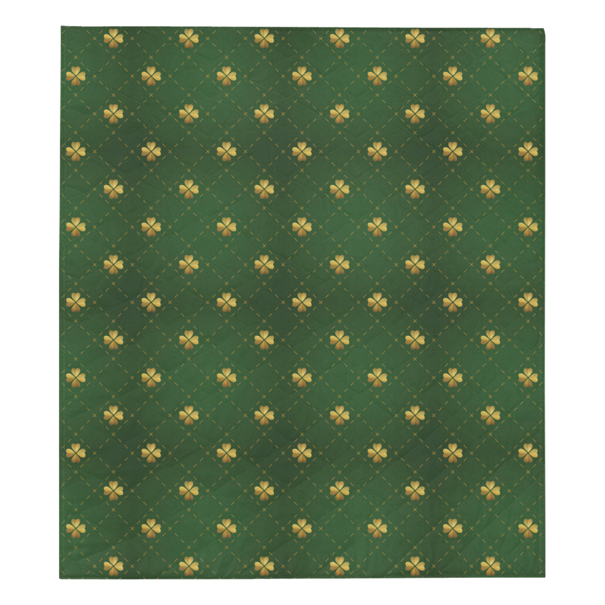 Clover  Pattern Print Design 01 Premium Quilt