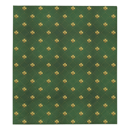 Clover  Pattern Print Design 01 Premium Quilt