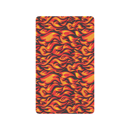 Flame Fire Print Pattern Rubber Doormat