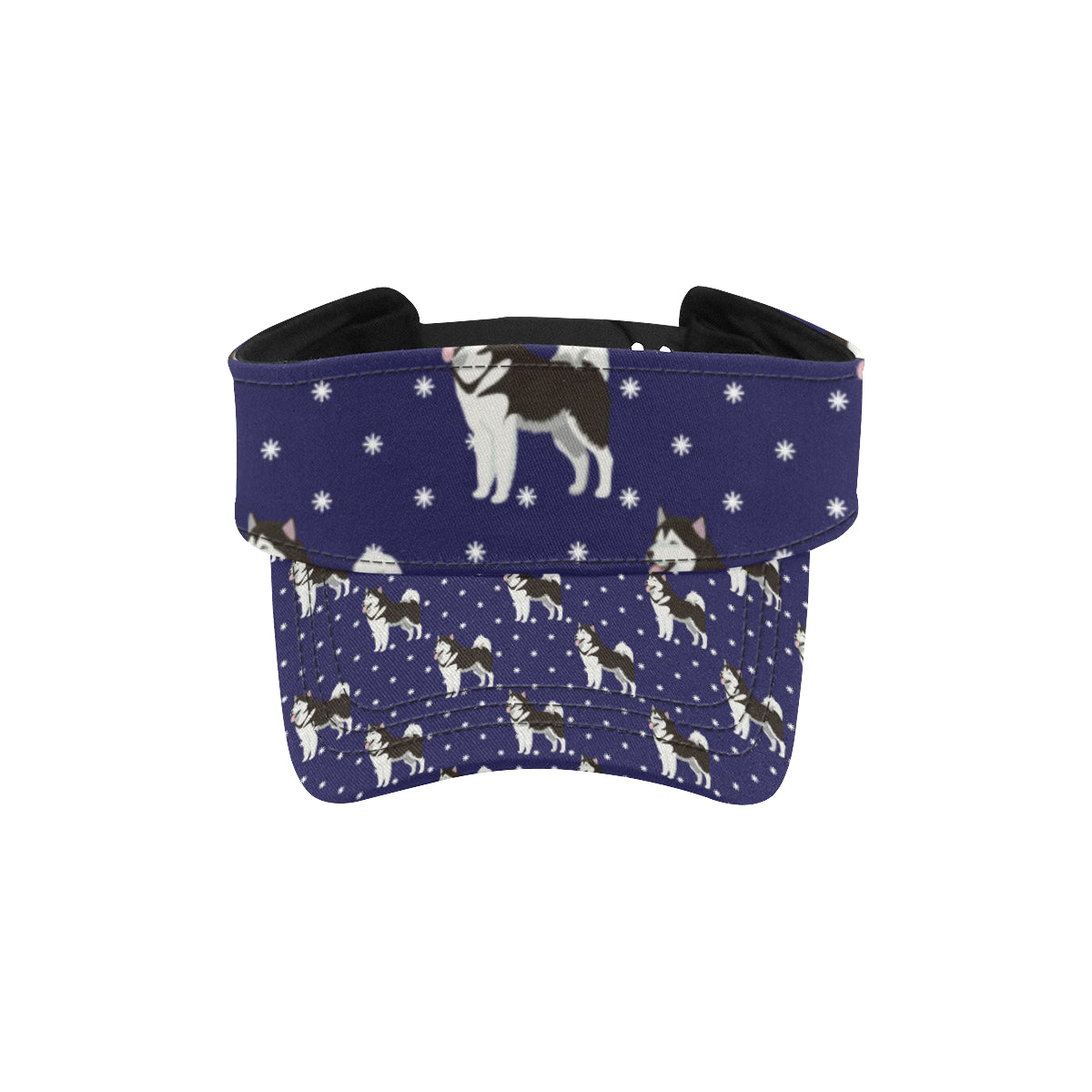 Alaskan Malamute Pattern Print Design 04 Unisex Sun Visor