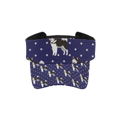 Alaskan Malamute Pattern Print Design 04 Unisex Sun Visor