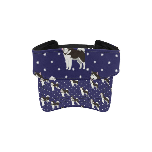 Alaskan Malamute Pattern Print Design 04 Unisex Sun Visor