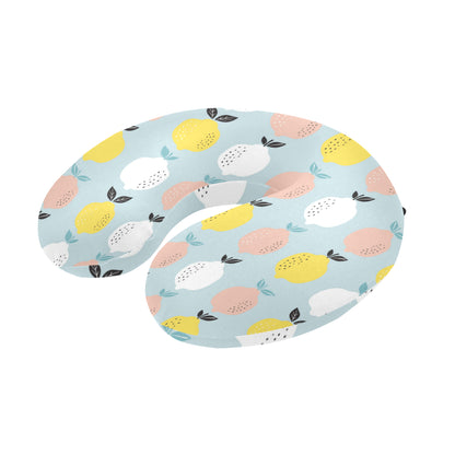 Citrus  Pattern Print Design 03 U-Shaped Travel Neck Pillow